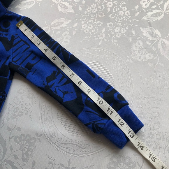 Jordan Blue Sweatshirt Hoodie Toddler Boys Size 2T Long Sleeves Printed Logo Top - Picture 7 of 16